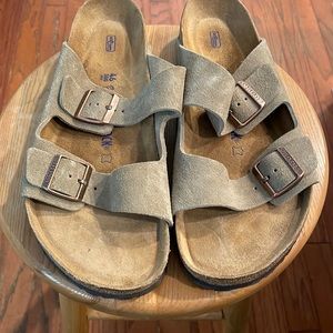 Mens size 13 Arizona Suede Birkenstock sandals